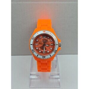 Seapro SP3218 Spring Orange Quartz Womens Watch Silicone 36mm New Battery WR30M